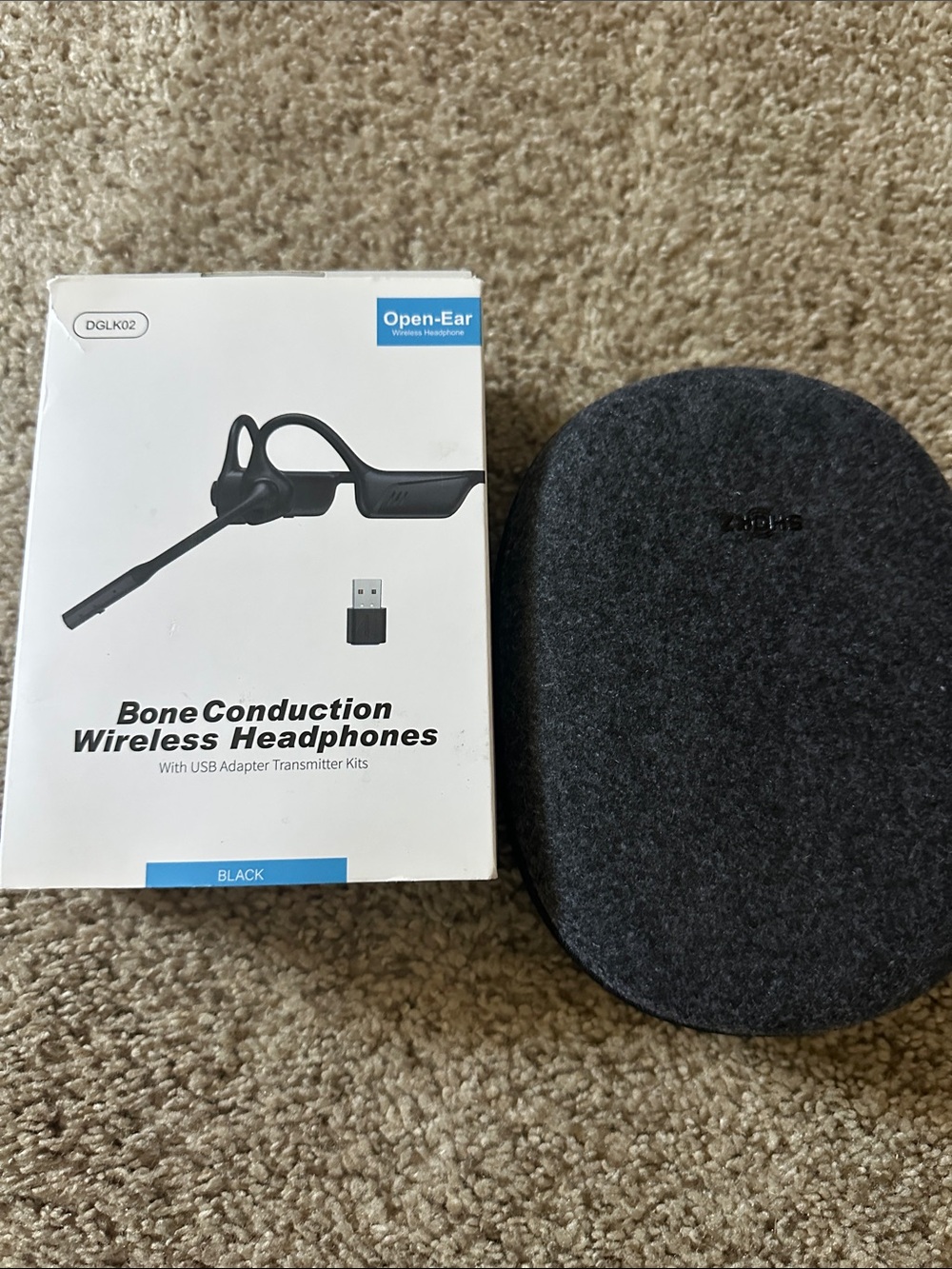 Bone Conduction Wireless Headphones - Black